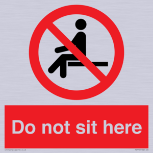 Do not sit here